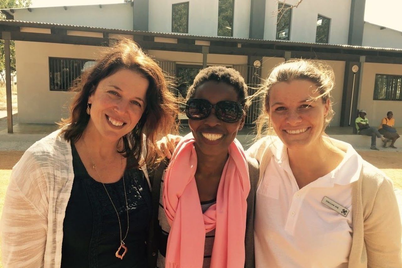 Susan Strauss, Linky Nkuna (former GWF campus manager), Jess Mclarty (Londolozi)