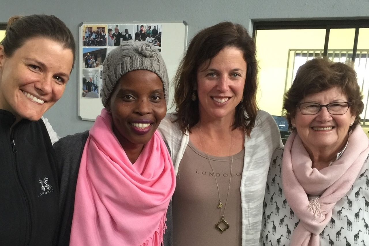 Jess Mclarty (Londolozi), Linky Nkuna (former GWF campus manager), Susan Strauss and Maureen Groch