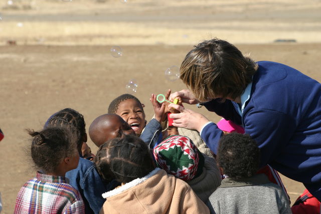 Blowing bubbles