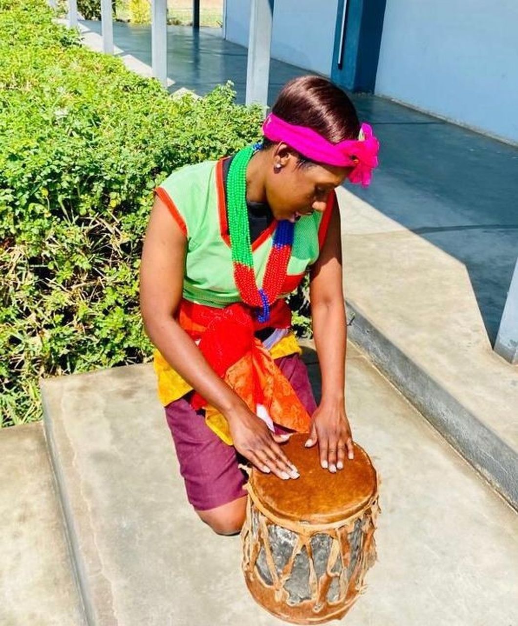 Patricia Ubisi Heritage Day drumming